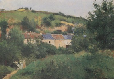 The Village Path by Camille Jacob Pissarro